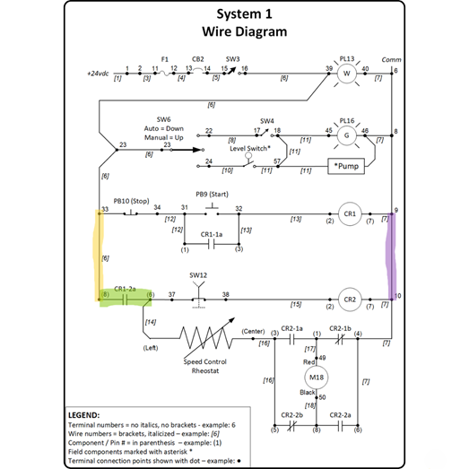 Electrical Troubleshooting Exercise (Fault 3)